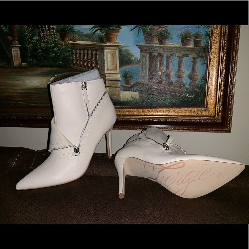Leather booties